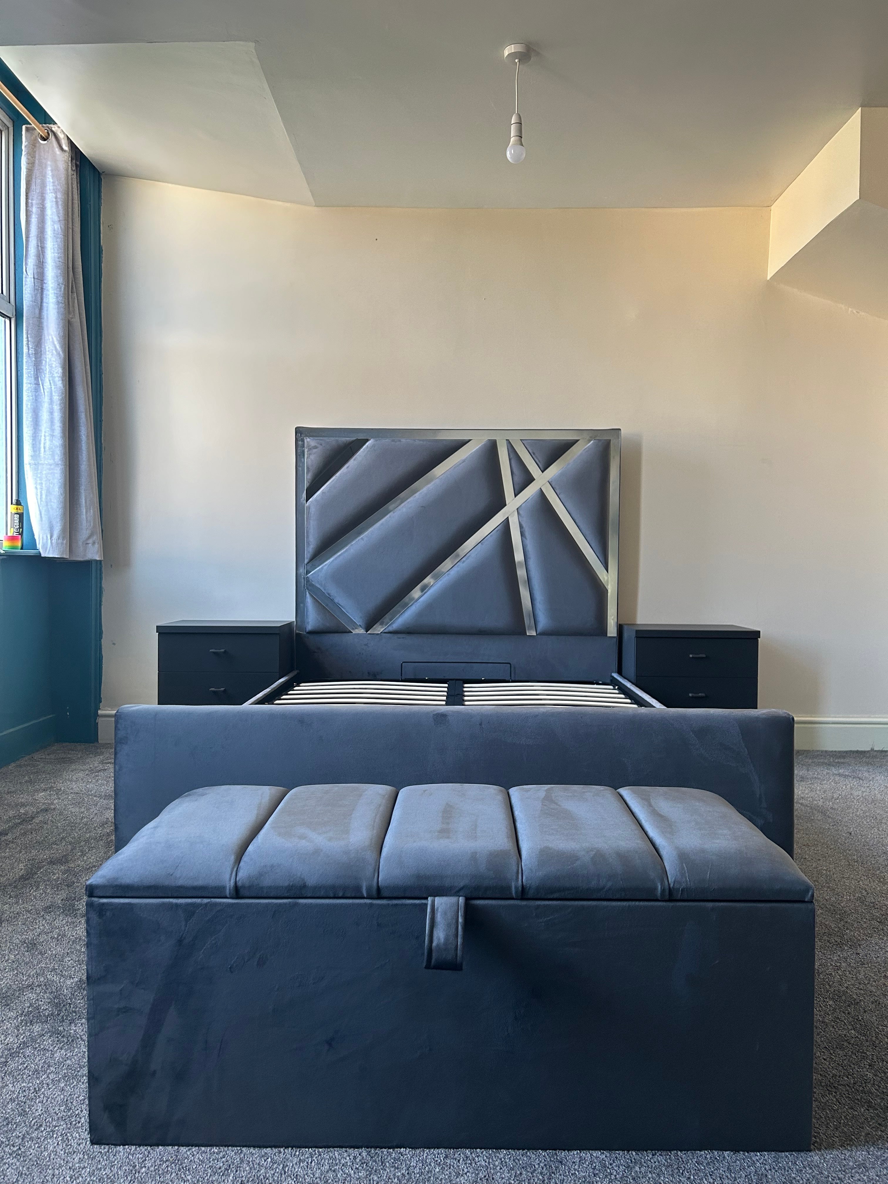 Starlight Frame Bespoke Bed Handcrafted Upholstery in Various Fabrics